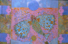 Flying Fish Kimono Quilt Detail